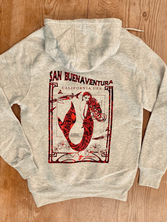 San Buenaventura Mermaid midweight pullover hoodie