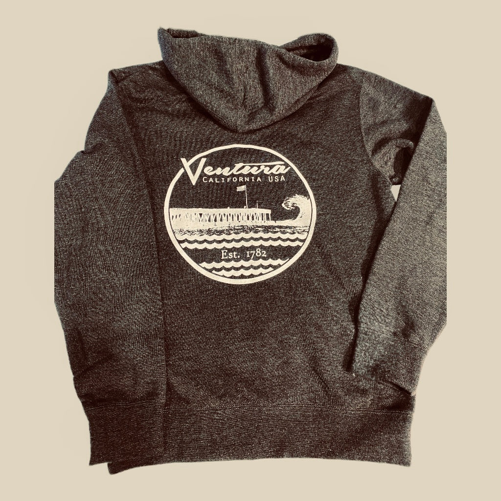 Ventura Pier midweight full zip hoodie