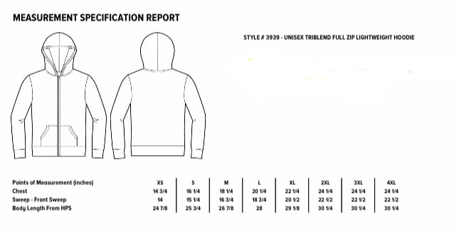 Ventura Pier Lightweight Triblend Full Zip