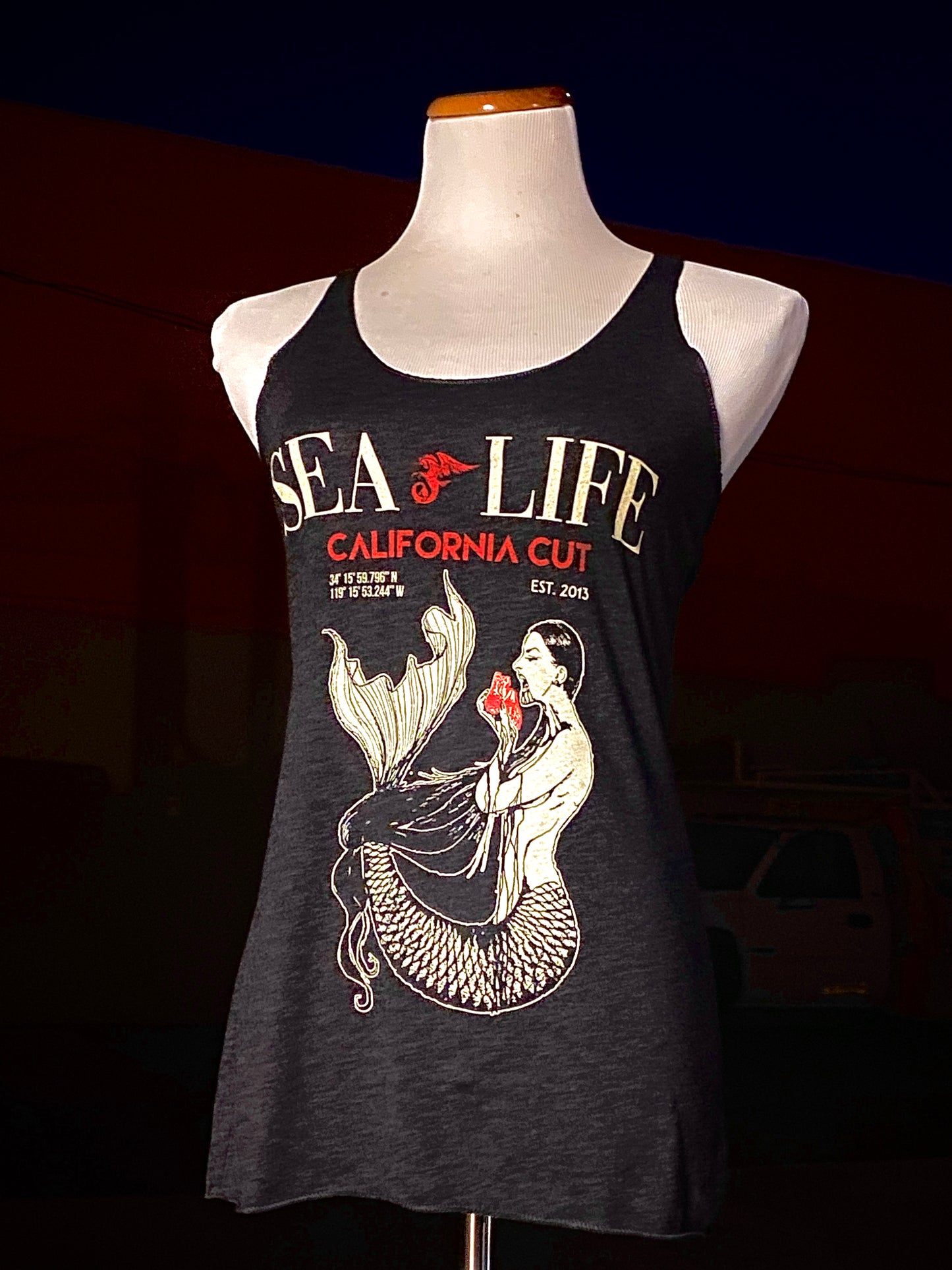 SEA LIFE women’s triblend racerback tank top