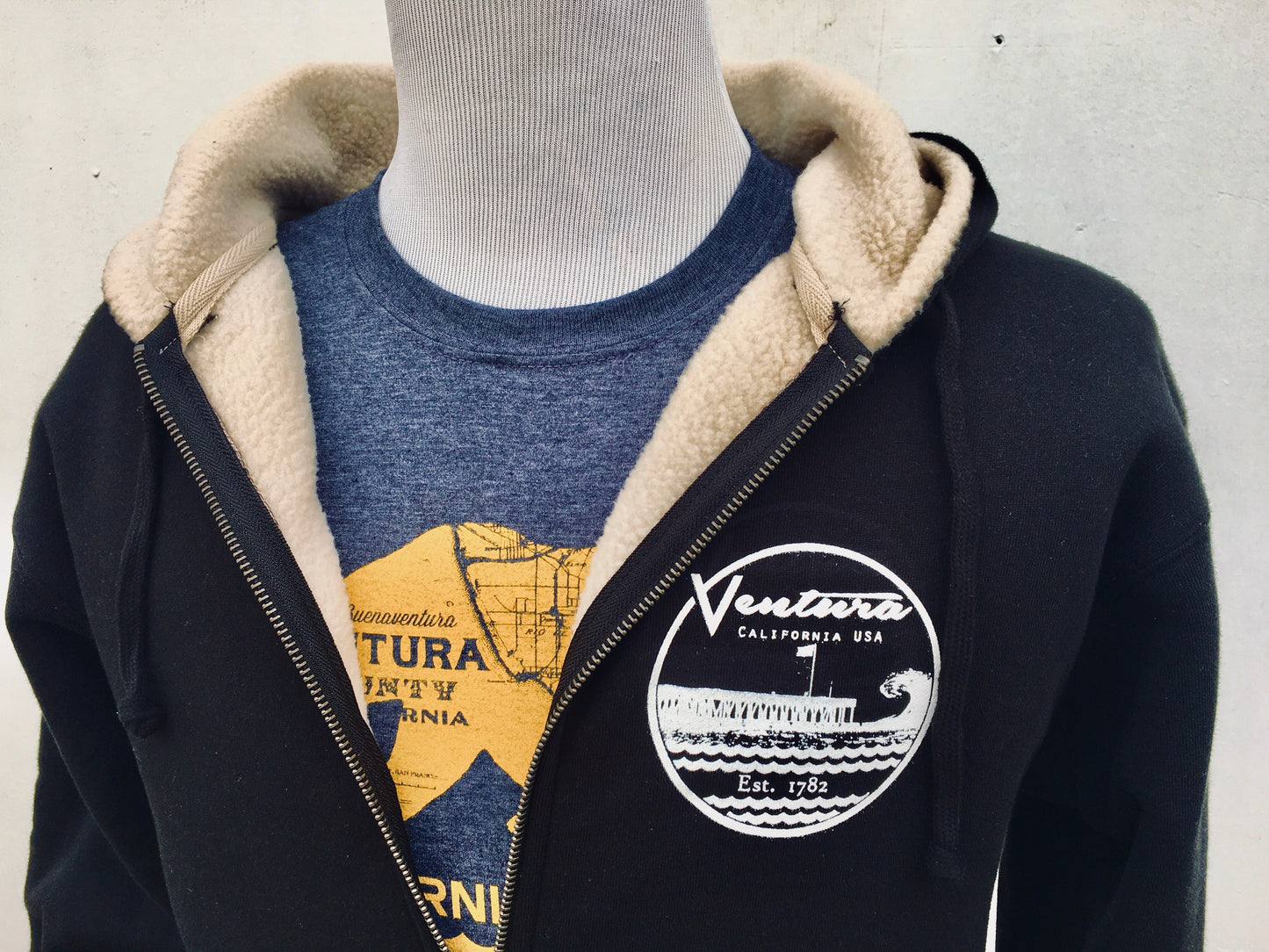 Ventura Pier Sherpa lined Sweatshirt Jacket