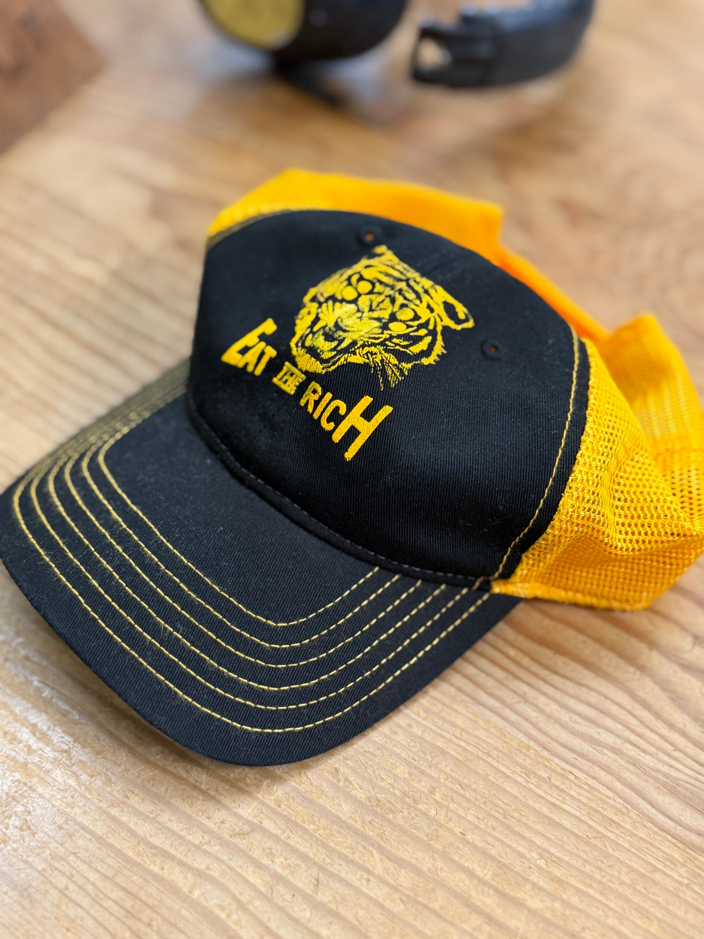 Eat the Rich soft fabric trucker hat