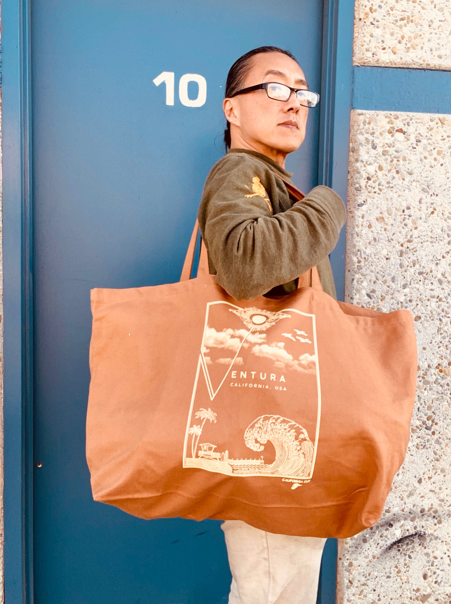 Monster Canvas Tote: Ventura Sun & Waves