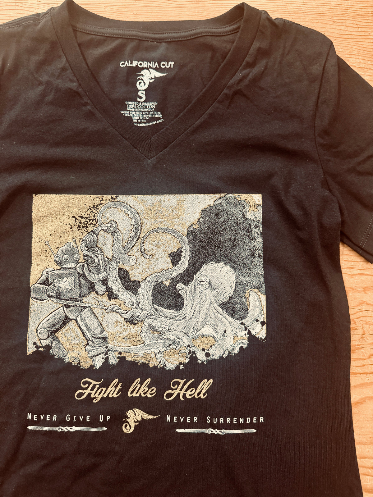 Fight like Hell Women’s Vneck Tshirt