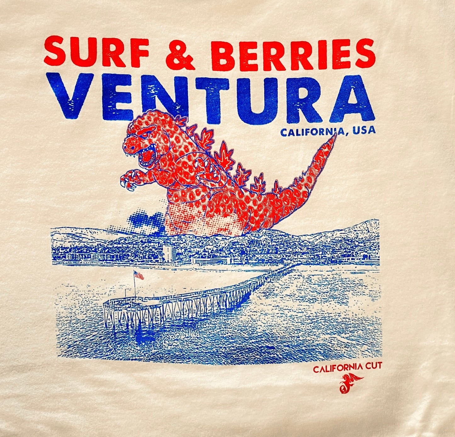 Surf & Berries Women’s Vneck relaxed fit T-shirt