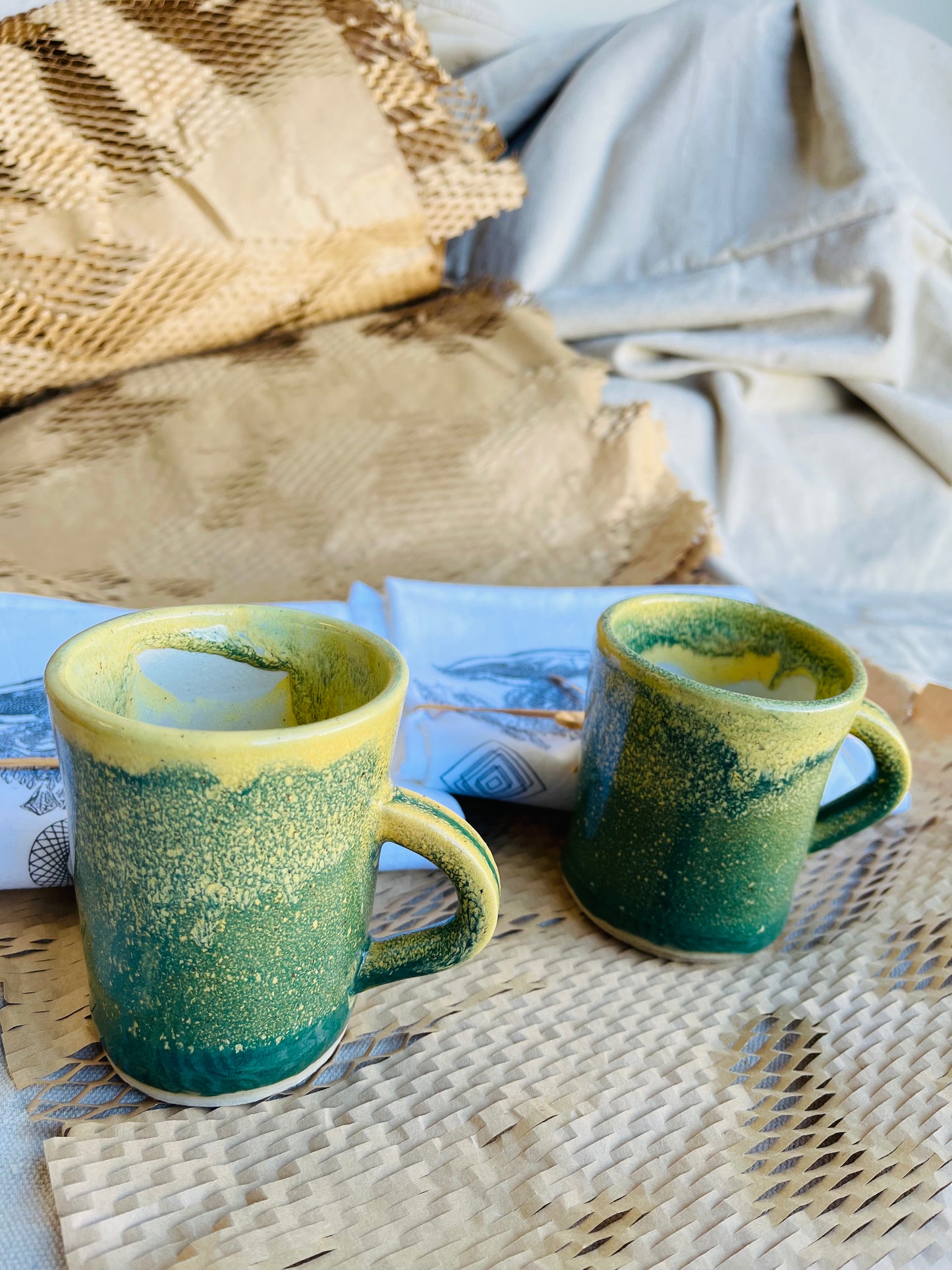 Sunlit Marsh Mugs and Tea Towels Gift Set