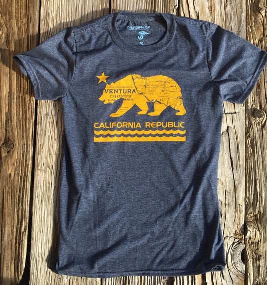 Ventura County California Bear Tshirt
