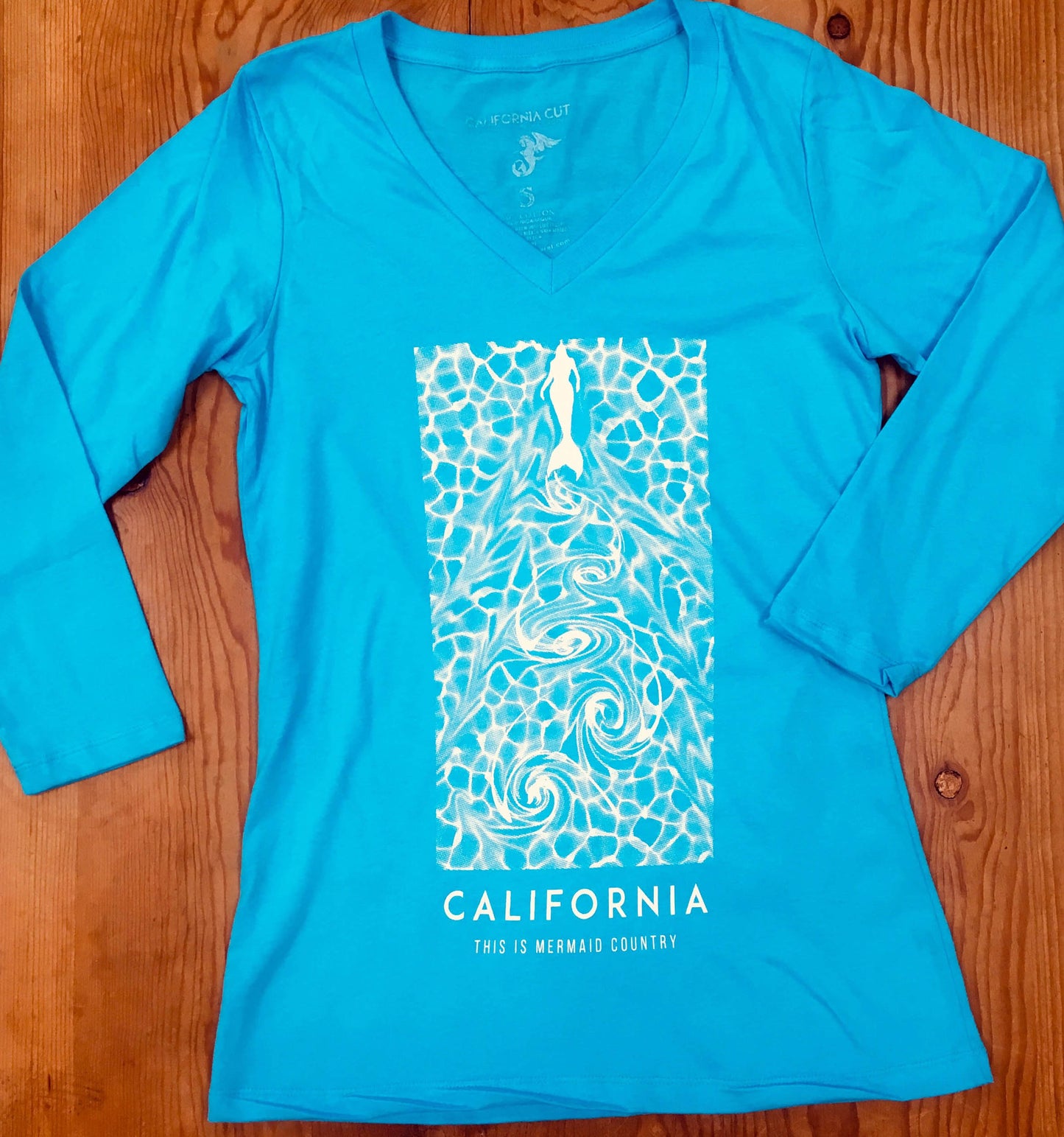 California "This is Mermaid Country" 3/4 Sleeve