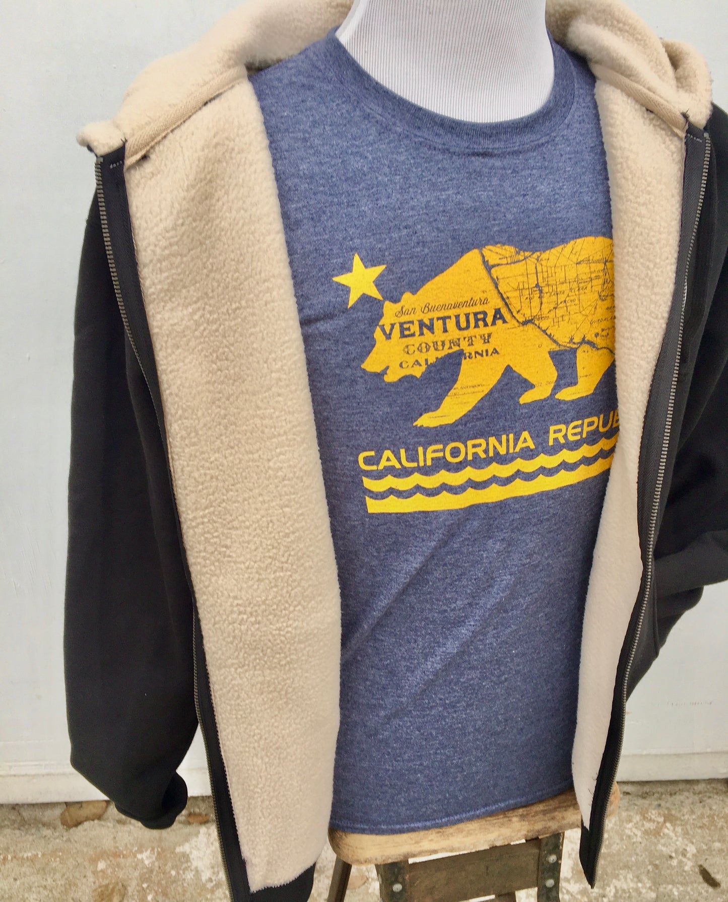 Ventura Pier Sherpa lined Sweatshirt Jacket